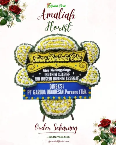 Papan Bunga Duka di Caringin Wetan